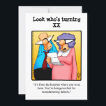 Funny XXth Birthday Party Invitations<br><div class="desc">Start the party off right and share your sense of humor when getting family and friends together with these hilarious XXth birthday party invitations from cartoonist Bill Abbott! Wonderfully funny and slightly sarcastic colorful cartoon characters in hilarious situations that’s sure to bring a smile to anyone’s face. Find great gift...</div>