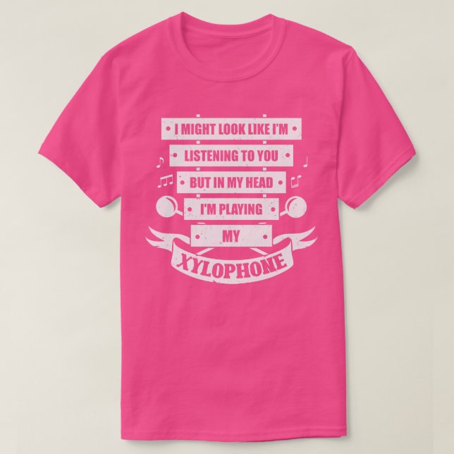 Funny Xylophone Player Gift T-Shirt (Design Front)