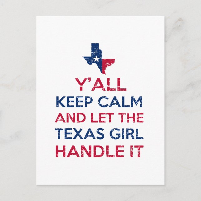 Funny Y'all Texan tees Postcard (Front)