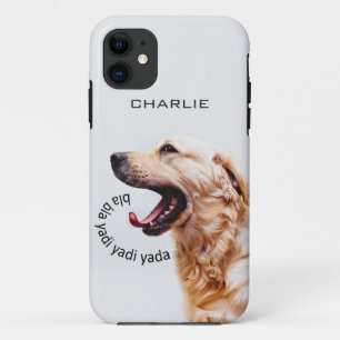 Funny Yapping Dog custom monogram phone cases
