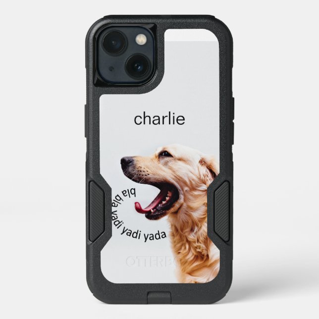 Funny Yapping Dog custom monogram phone cases (Back)