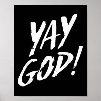 Funny Yay God Graphic Jesus Christian Religion Gif Poster