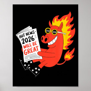 Funny Year Of The Horse – Chinese Zodiac New Year Poster