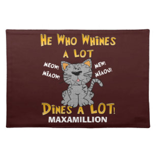 personalized cat placemats