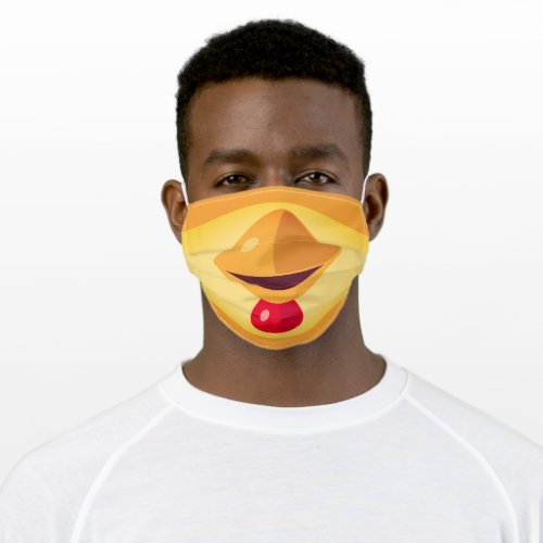 Funny Yellow and Orange Chicken Adult Cloth Face Mask