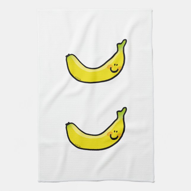 Funny yellow banana towel (Vertical)
