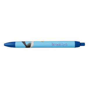 Funny yellow billed hornbill safari bird cartoon pen