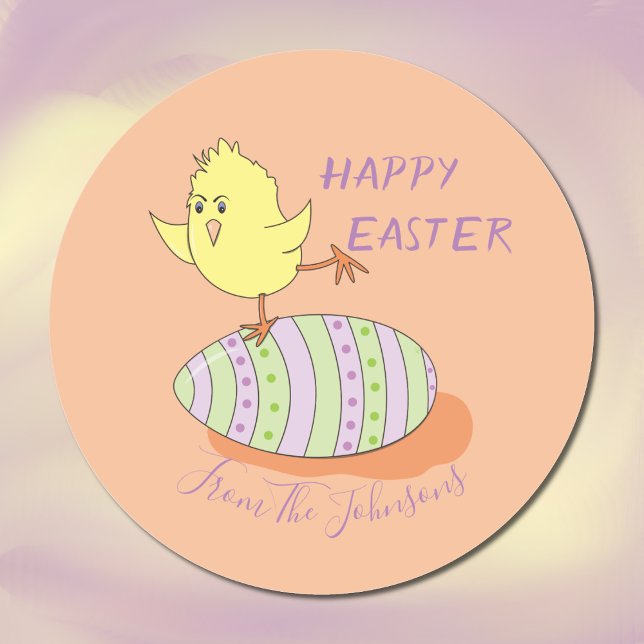 Funny Yellow Chick Easter Sticker (Creator Uploaded)