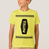 Funny Yellow Crayon Halloween Costume T-shirt