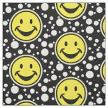 Funny yellow &amp; Dots + your backg. &amp; ideas Fabric