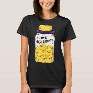 Funny Yellow Duck Anti Depressant Jar Zoo Boys Gir T-Shirt
