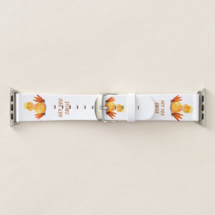 Funny Yellow Duck Playful Wink Happy - Smile  Apple Watch Band