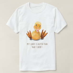 Funny Yellow Duck T-Shirt Custom Text