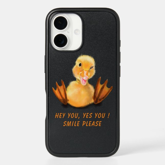 Funny Yellow Duckling iPhone Case (Back)