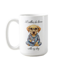Funny Yellow Lab in Pajamas Coffee Mug