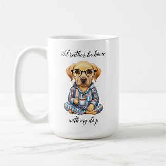 Funny Yellow Lab in Pajamas Coffee Mug