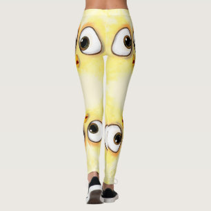Funny Yellow Leggings Surprised Eyes - Playful