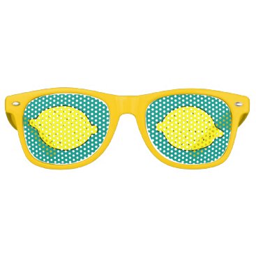 Funny yellow lemon fruit party shades sunglasses