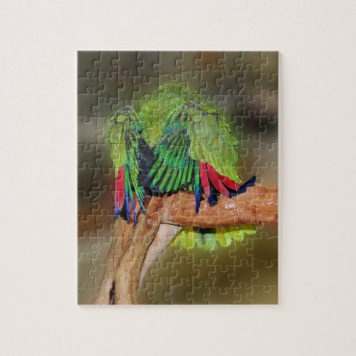 Funny Yellow Naped Amazon Parrot  Jigsaw Puzzle
