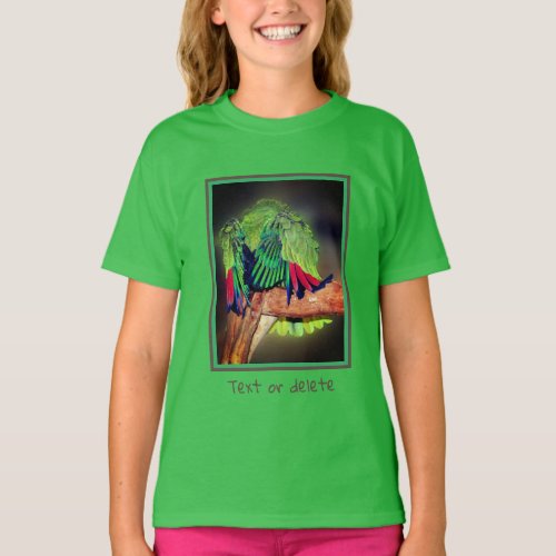 Funny Yellow Naped Amazon Parrot Personalized  T_Shirt