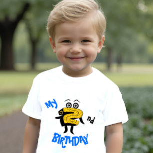 Funny yellow number two baby T-Shirt