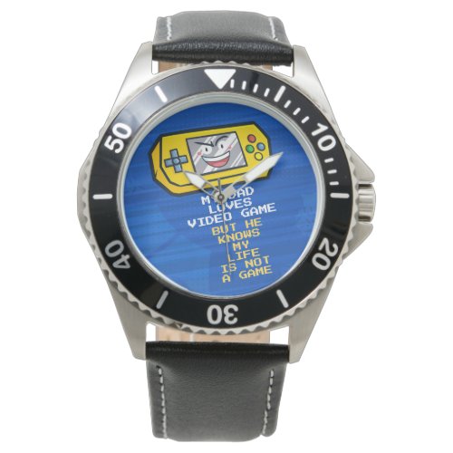 Funny Yellow Portable Game Fathers Day Watch