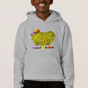 Funny Yellow Ram Chinese New Year Zodiac K Hoddie Hoodie