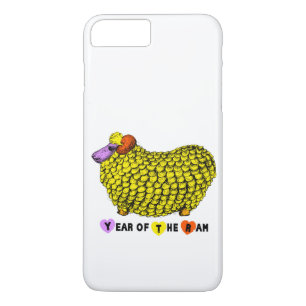 Funny Yellow Ram Chinese Year Zodiac iPhone iPhone 8 Plus/7 Plus Case