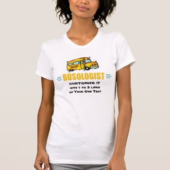 Funny Yellow School Bus Driver Humorous T-shirt by OlogistShop at Zazzle