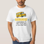 Funny Yellow School Bus Driver Humorous T-shirt at Zazzle