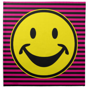 Funny yellow & stripes + your backg. & idea cloth napkin