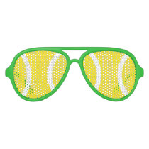 Funny yellow tennis ball party shades Funny yellow tennis ball party shades