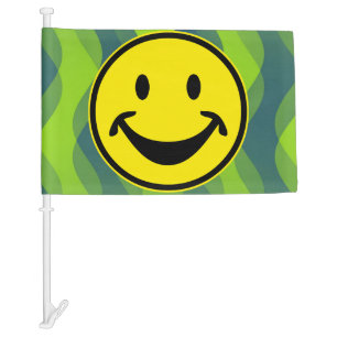 Funny yellow + your backg. & ideas car flag