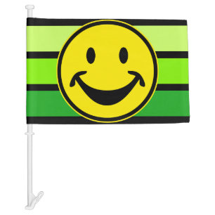 Funny yellow + your backg. & ideas car flag