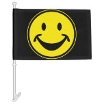 Funny Yellow + Your Backg. &amp; Ideas Car Flag at Zazzle