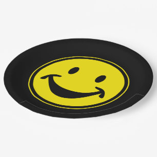 Funny yellow + your backg. & ideas paper plates