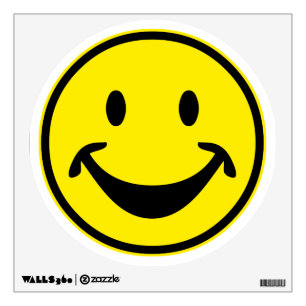 Funny yellow + your backg. & ideas wall decal