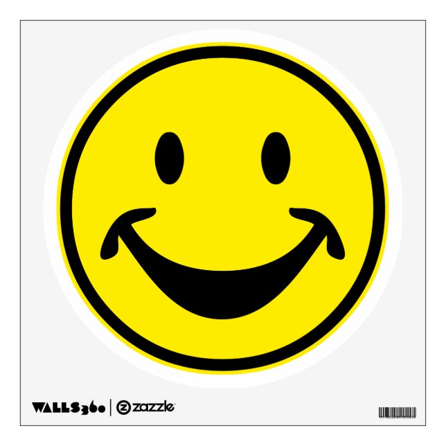Funny yellow + your backg. & ideas wall decal (Front)