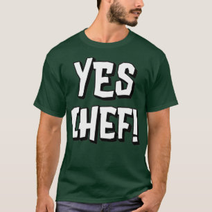 Funny Yes Chef t gift for cooking fans (2) T-Shirt