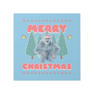 Funny Yeti - Merry Christmas Gallery Wrap