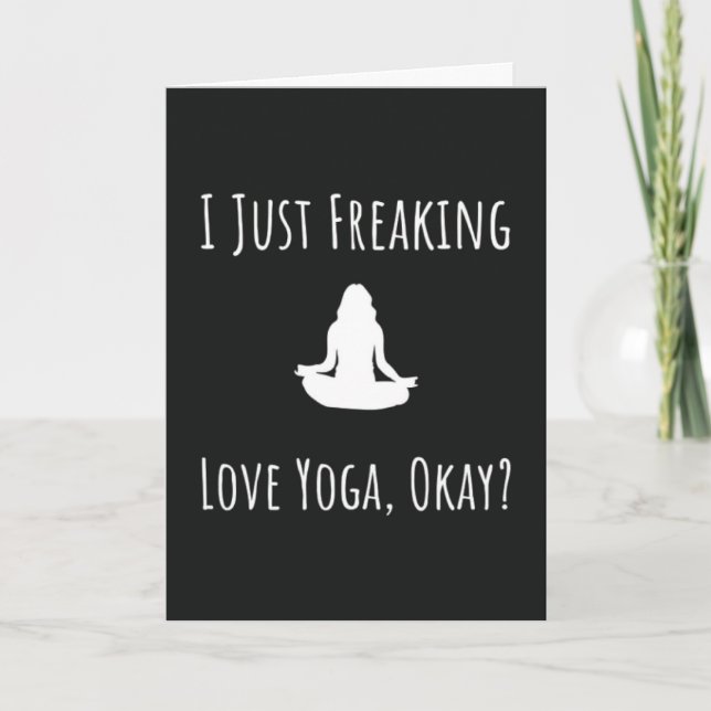 Funny Yoga Cards Exercise Humor (Front)