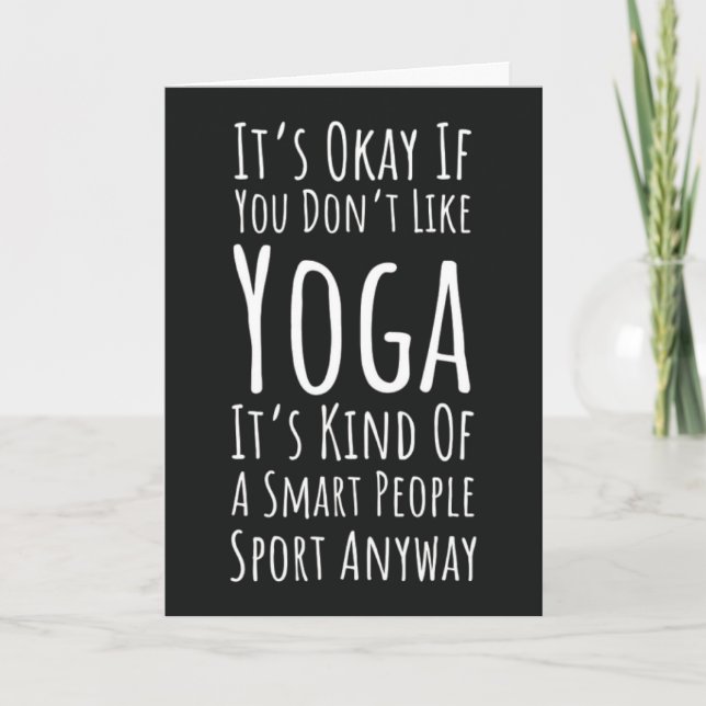 Funny Yoga Cards Peace Namaste Cute Horror (Front)