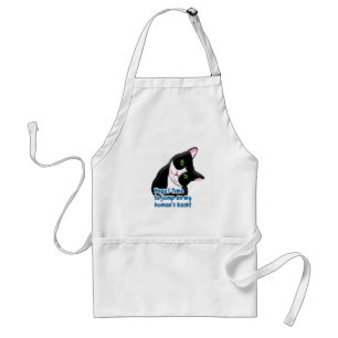 Funny Yoga Cat Adult Apron