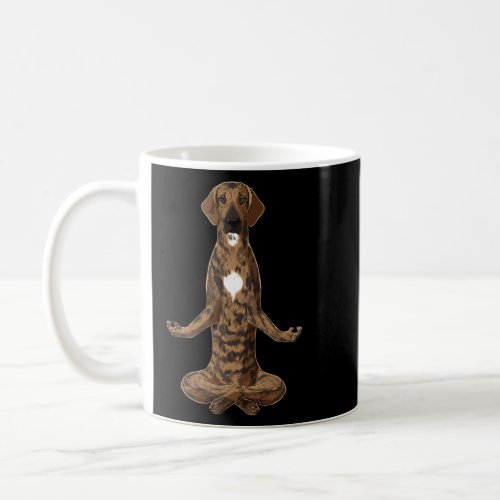 Funny Yoga Dog Plott Hound  Coffee Mug