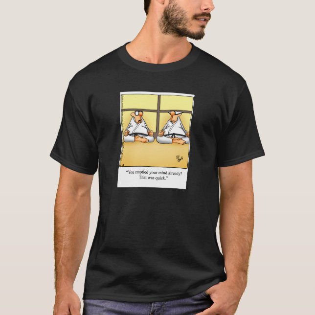 Funny Yoga Humor Tee Shirt (Front)