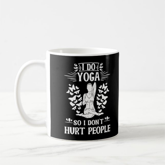 Funny Yoga Instructor Girls Yoga Meditation Humor Coffee Mug (Left)