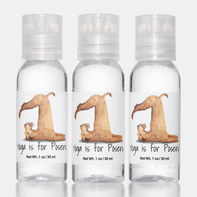 Funny Yoga Is For Posers Dog Hand Sanitizer (Set)