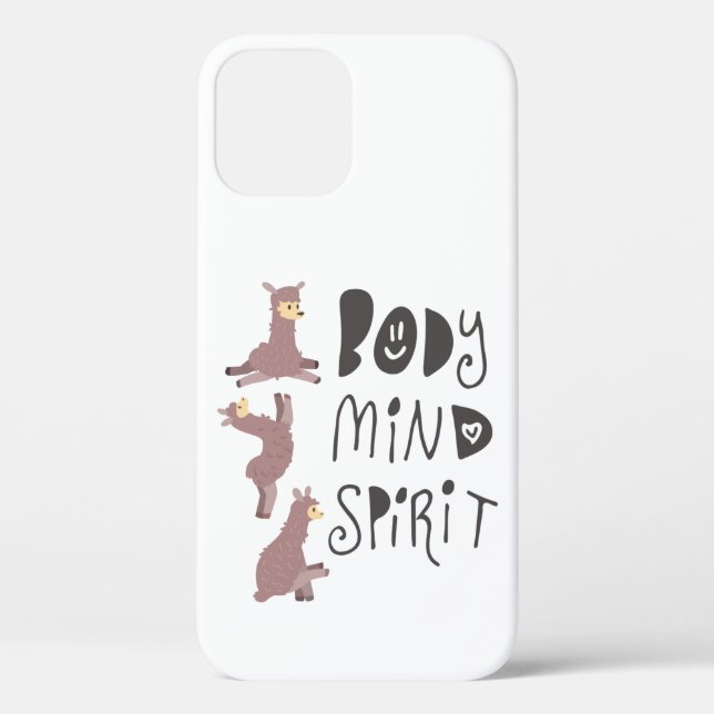 Funny Yoga Llamas Case-Mate iPhone Case (Back)