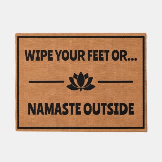 Funny Yoga Namaste Zen Humor Rustic Minimalist