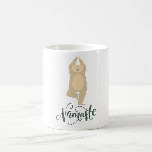 Funny Yoga Pose Bear Coffee Mug